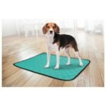 Flamingo Training Pad Green XXL Antislip daugkartinio naudojimo dresūros kilimėlis šuniukams, 5 sluoksnių, 115x68,5 cm - Image 2