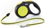 Flexi Neon New Classic S 5 m trosinis ištraukiamas pavadėlis šunims su atspindinčiais elementais, iki 12 kg